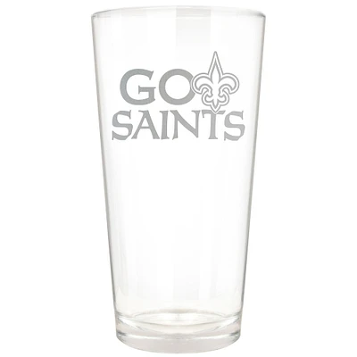 New Orleans Saints Etched 16oz. Rally Cry Pint Glass