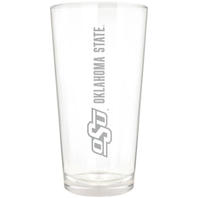 Oklahoma State Cowboys Etched 16oz. Vertical Rally Cry Pint Glass