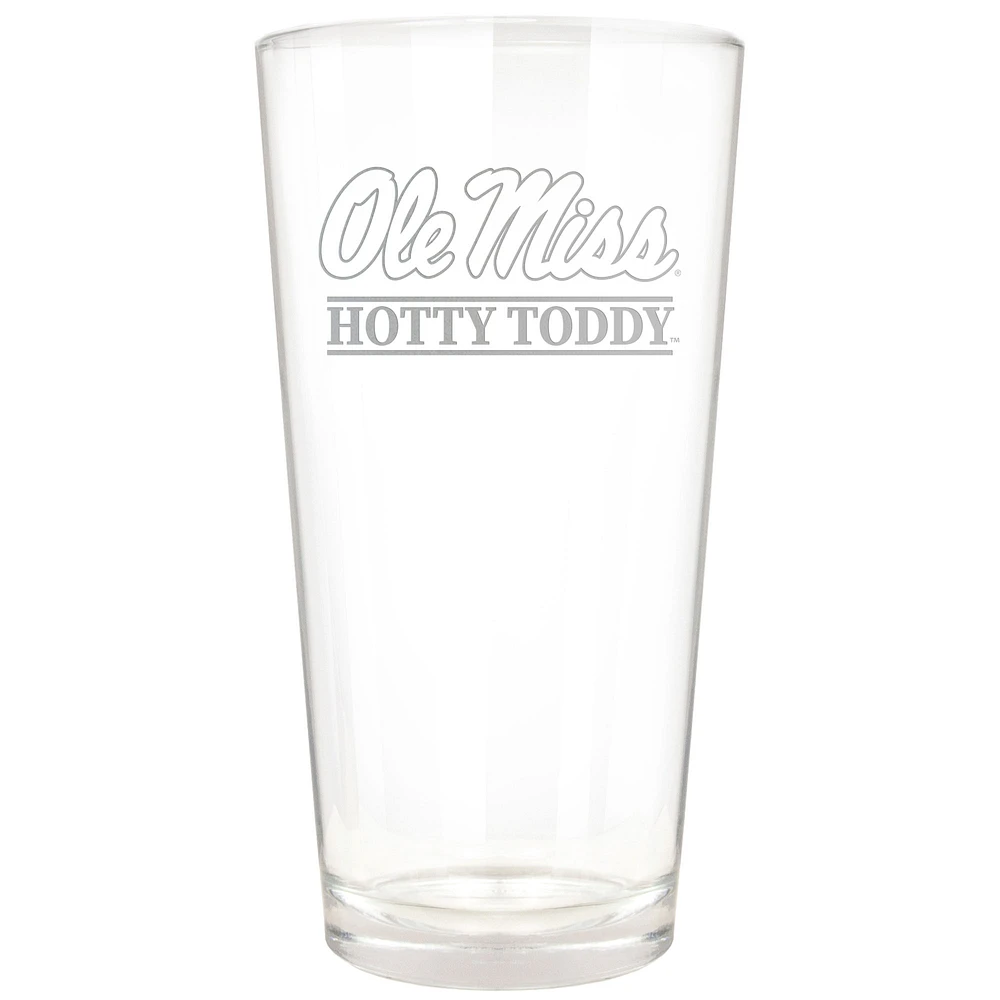 Ole Miss Rebels Etched 16oz. Rally Cry Pint Glass
