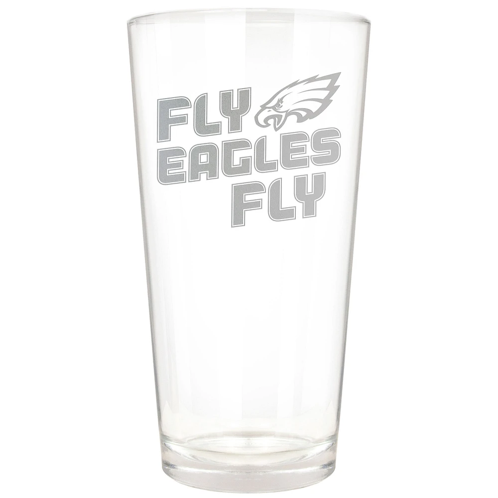 Philadelphia Eagles Etched 16oz. Rally Cry Pint Glass