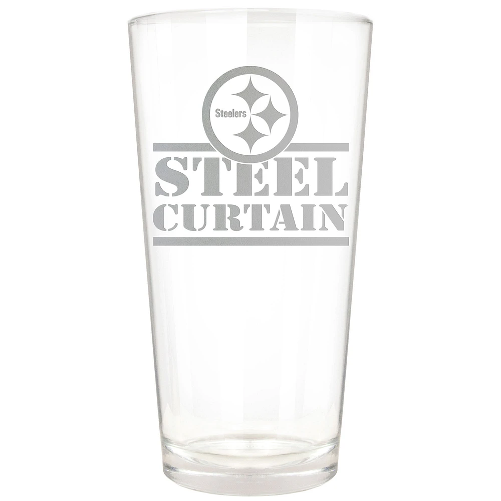 Pittsburgh Steelers Etched 16oz. Rally Cry Pint Glass