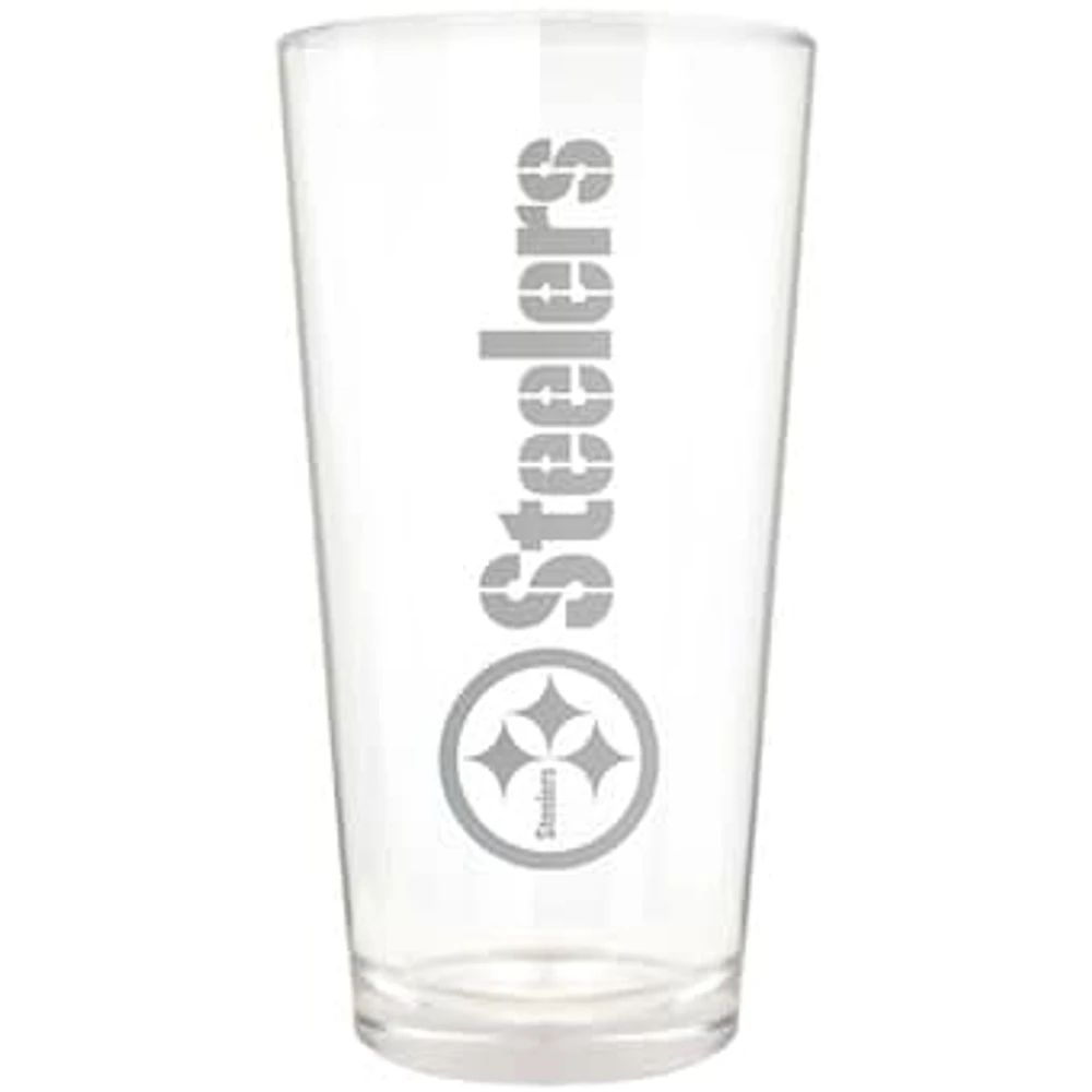 Pittsburgh Steelers Etched 16oz. Vertical Rally Cry Pint Glass