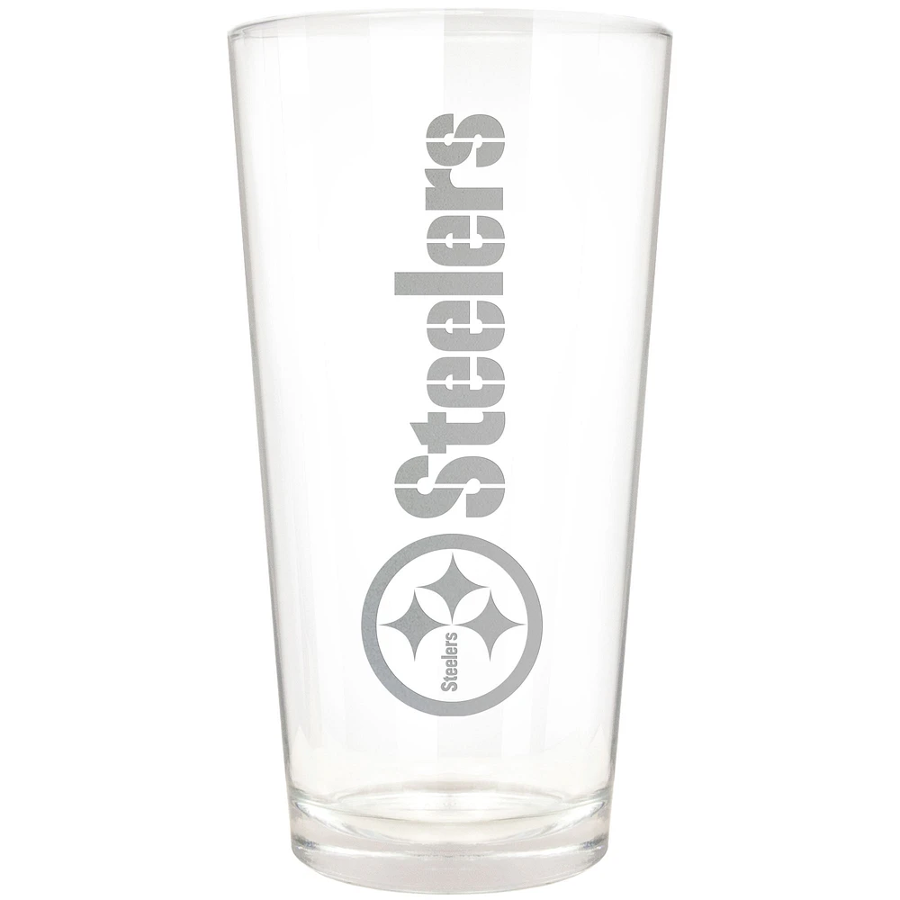Pittsburgh Steelers Etched 16oz. Vertical Rally Cry Pint Glass