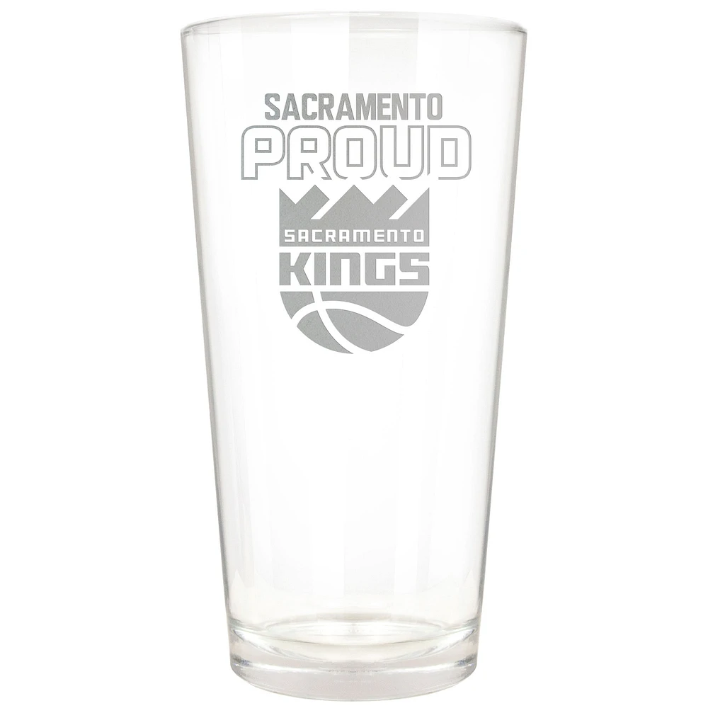 Sacramento Kings Etched 16oz. Rally Cry Pint Glass