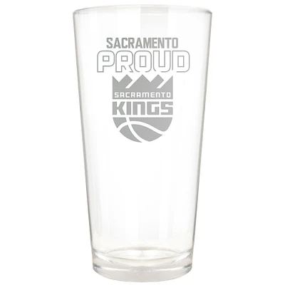 Sacramento Kings Etched 16oz. Rally Cry Pint Glass