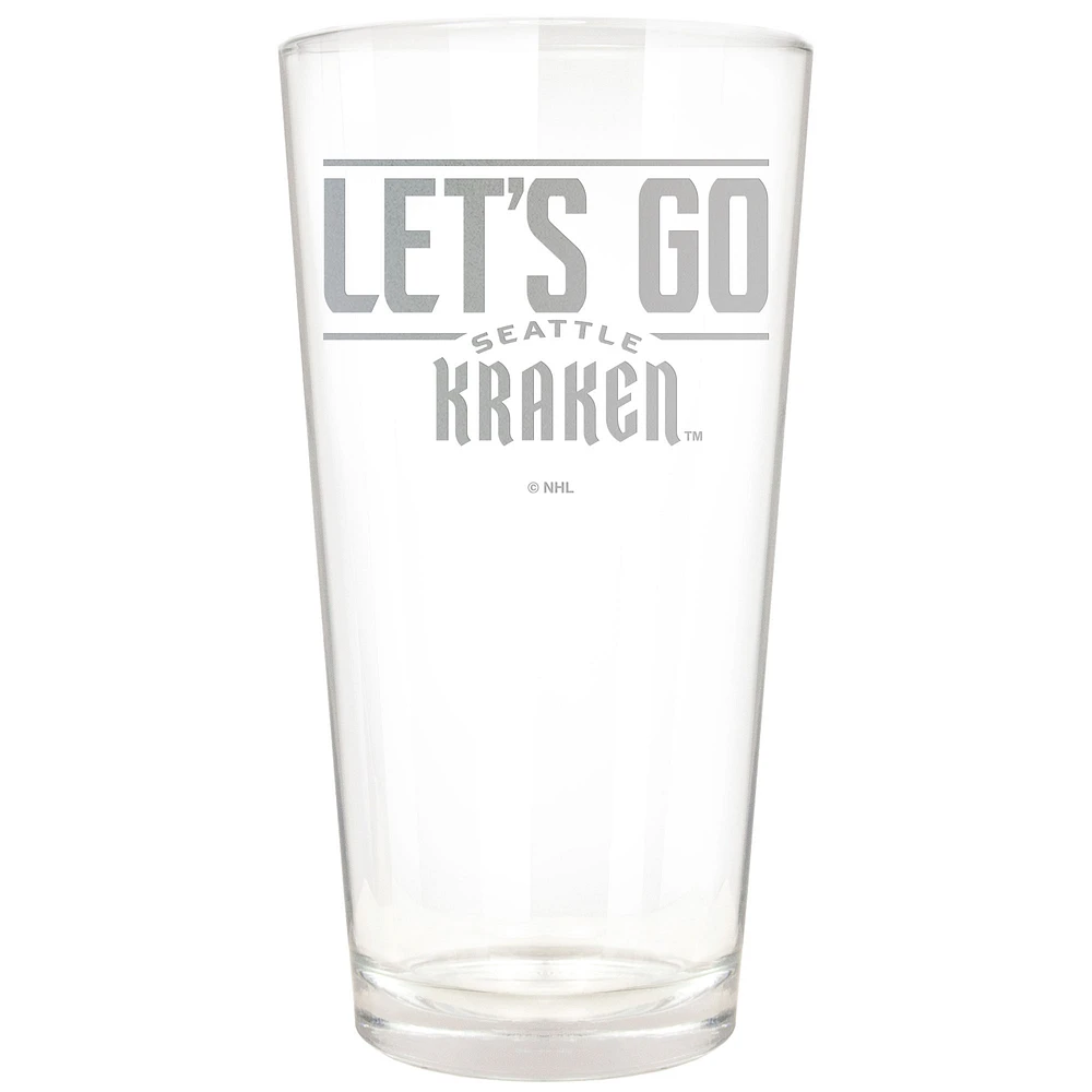 Seattle Kraken Etched 16oz. Rally Cry Pint Glass