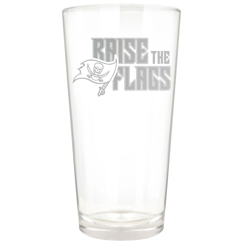 Tampa Bay Buccaneers Etched 16oz. Rally Cry Pint Glass