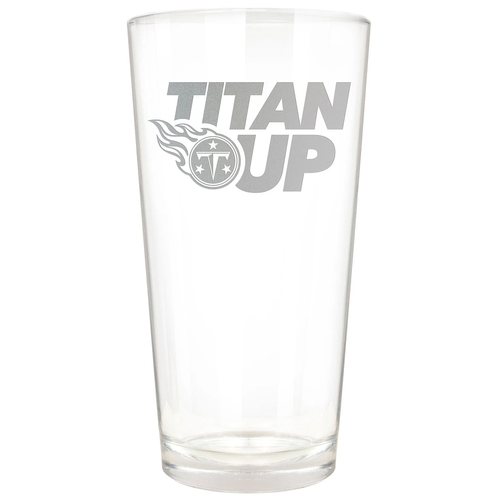 Tennessee Titans Etched 16oz. Rally Cry Pint Glass