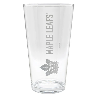 Toronto Maple Leafs Etched 16oz. Vertical Rally Cry Pint Glass