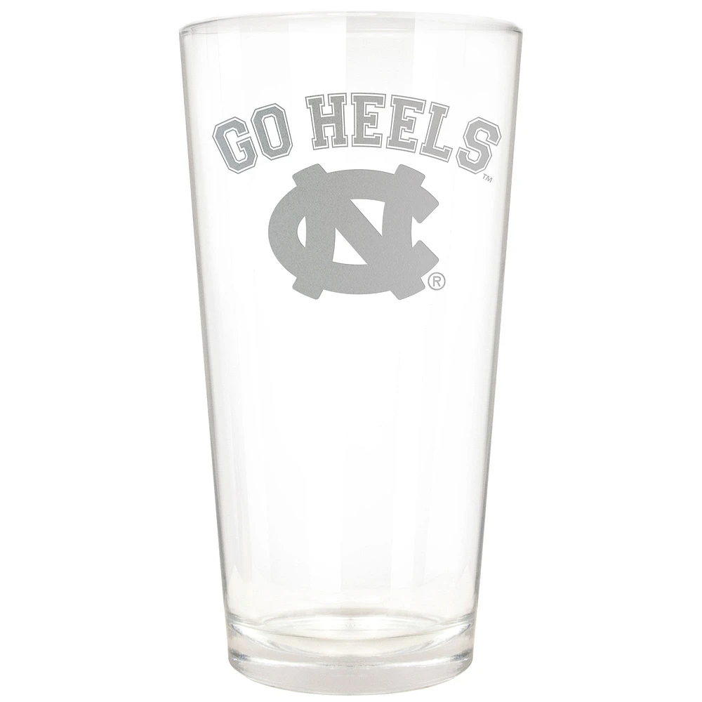North Carolina Tar Heels Etched 16oz. Rally Cry Pint Glass