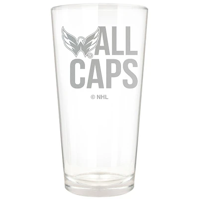Washington Capitals Etched 16oz. Rally Cry Pint Glass