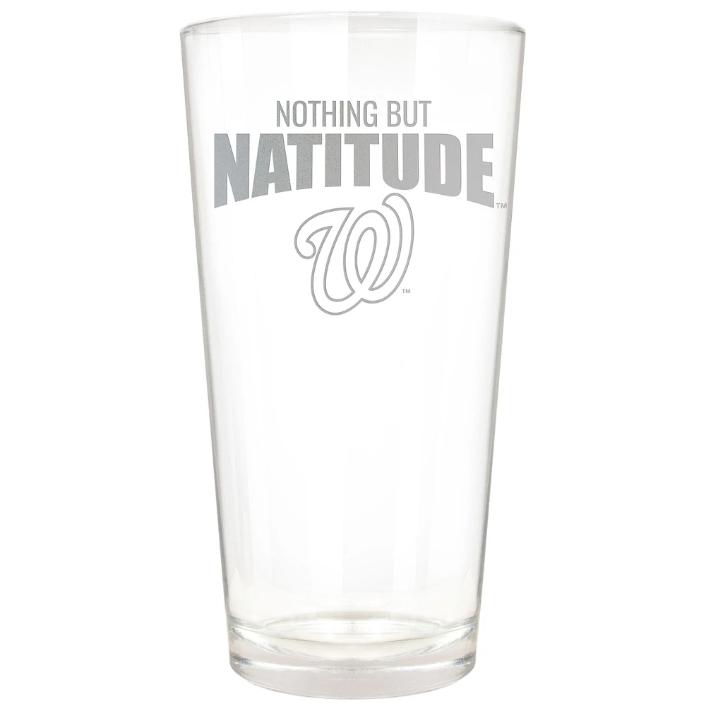 Washington Nationals Etched 16oz. Rally Cry Pint Glass