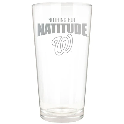 Washington Nationals Etched 16oz. Rally Cry Pint Glass
