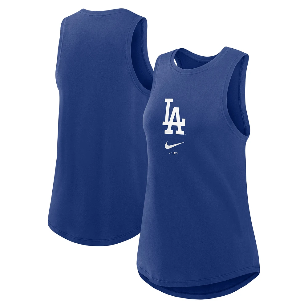 Women's Nike Royal Los Angeles Dodgers Legacy Icon High Neck Dri-FIT Tank Top