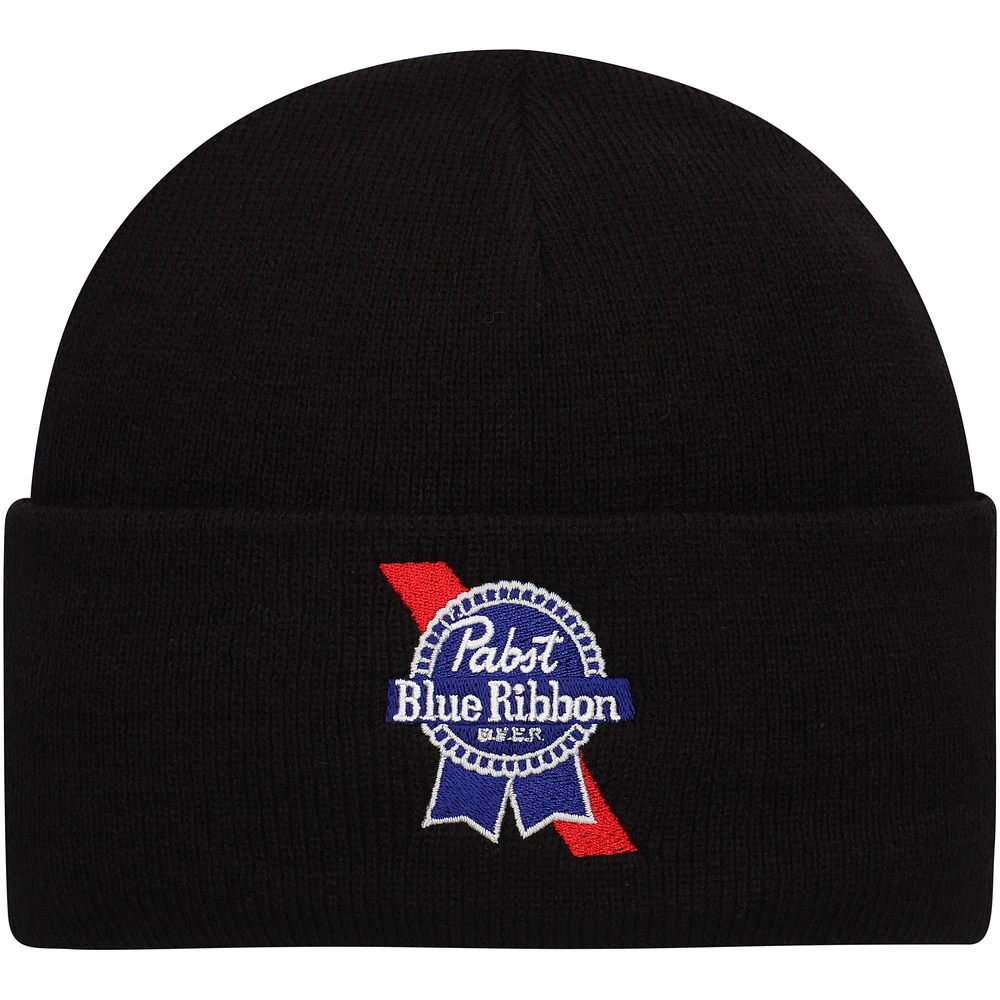 Men's American Needle Black Pabst Blue Ribbon Cuffed Knit Hat