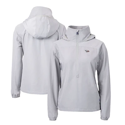 Women's Cutter & Buck Gray North Carolina Central Eagles Charter Eco Recycled Half-Zip Anorak Jacket