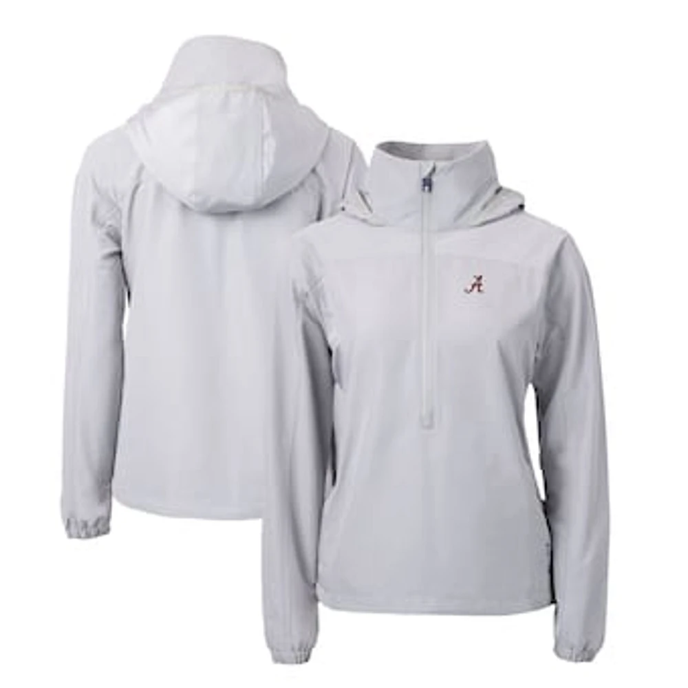 Women's Cutter & Buck Alabama Crimson Tide Charter Eco Recycled Half-Zip Anorak Jacket
