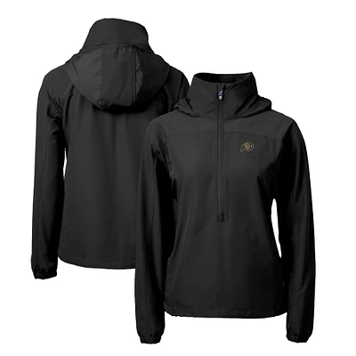 Women's Cutter & Buck Colorado Buffaloes Charter Eco Recycled Half-Zip Anorak Jacket