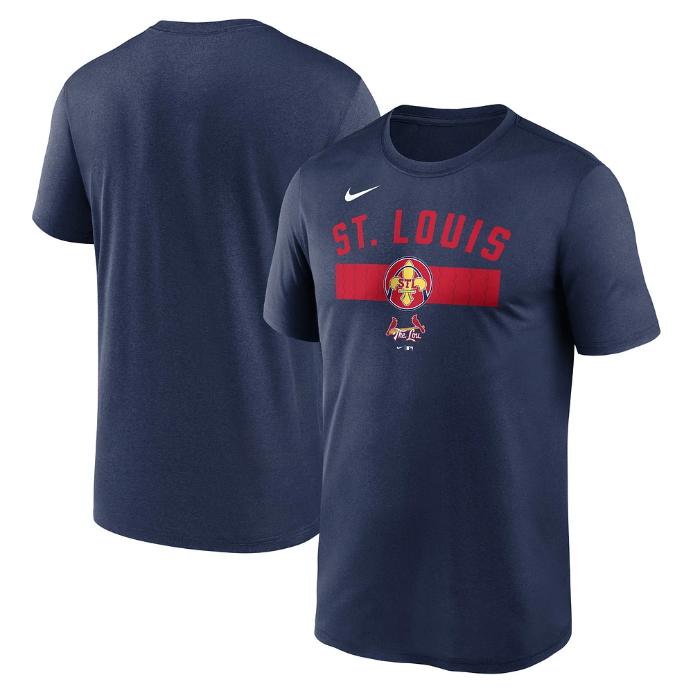 Men's Nike Navy St. Louis Cardinals 2024 City Connect Legend Performance T-Shirt