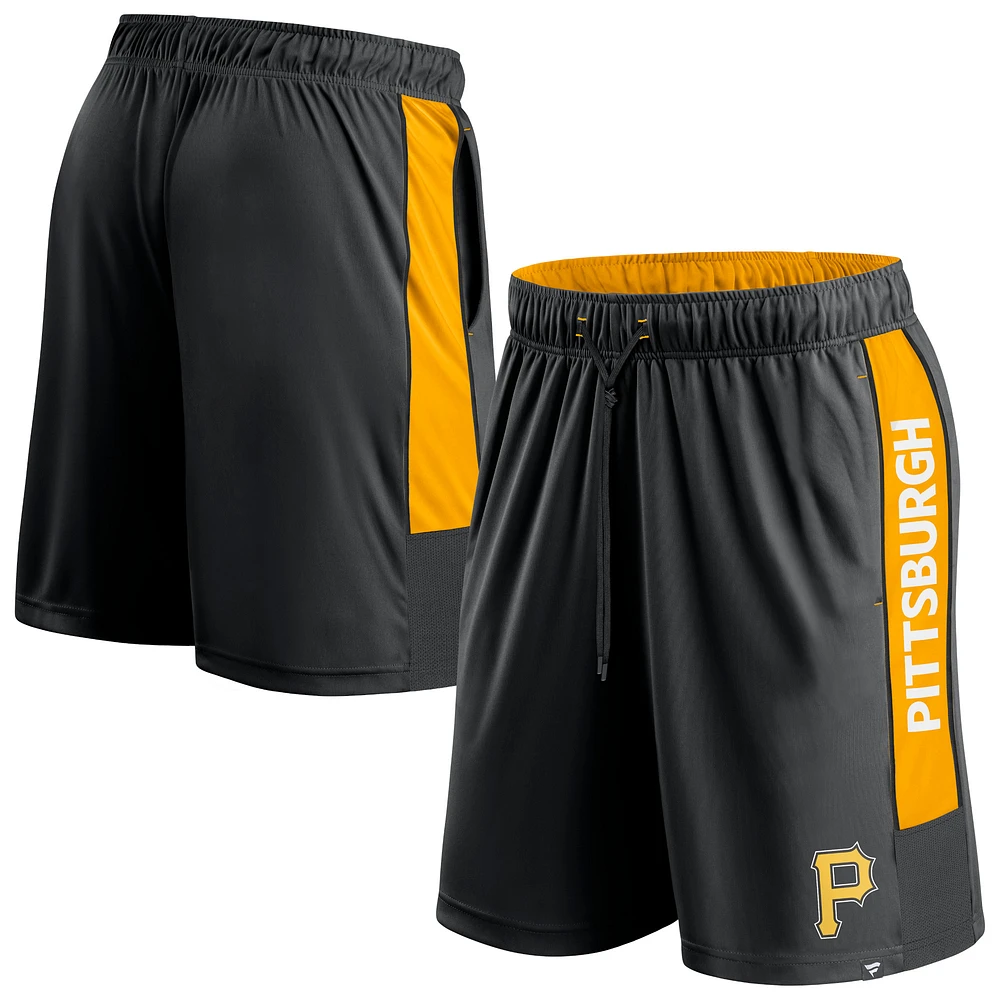 Men's Fanatics Black Pittsburgh Pirates Win The Match Defender Shorts
