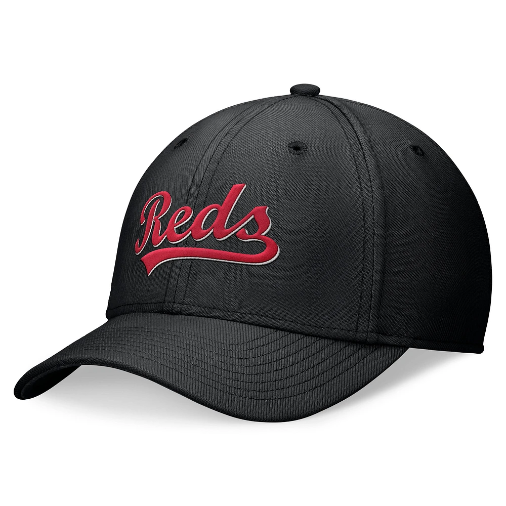 Men's Nike Black Cincinnati Reds Performance Flex Hat