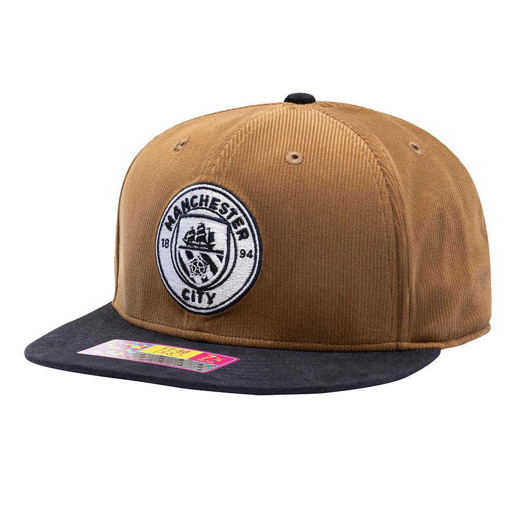 Men's Brown Manchester City Cognac Fitted Hat