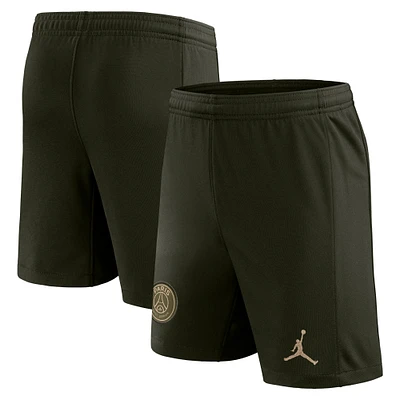 Youth Jordan Brand Olive Paris Saint-Germain 2023/24 Fourth Stadium Shorts