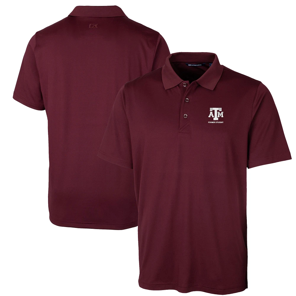 Men's Cutter & Buck Maroon Texas A&M Aggies Alumni Logo Forge Stretch DryTec Polo
