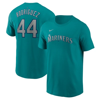 Men's Nike Julio Rodríguez Teal Seattle Mariners Fuse Name & Number T-Shirt