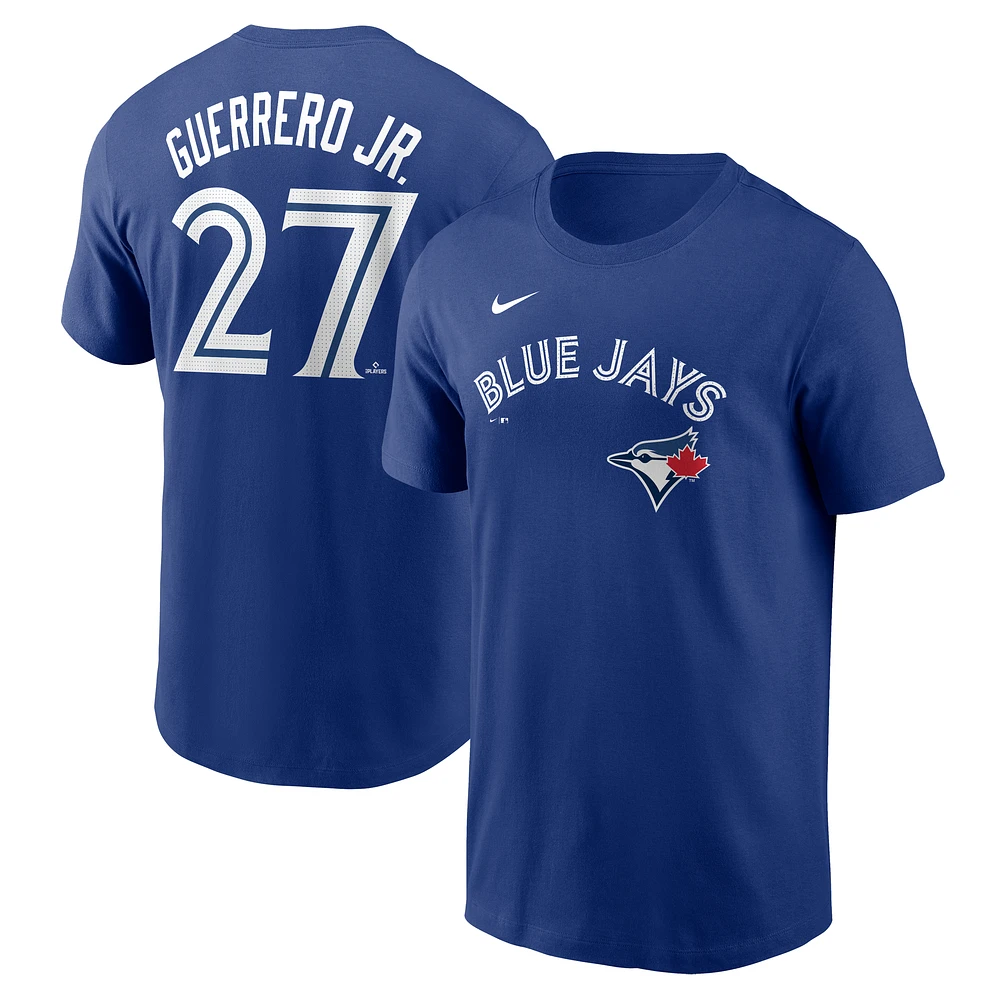Men's Nike Vladimir Guerrero Jr. Royal Toronto Blue Jays Fuse Name & Number T-Shirt