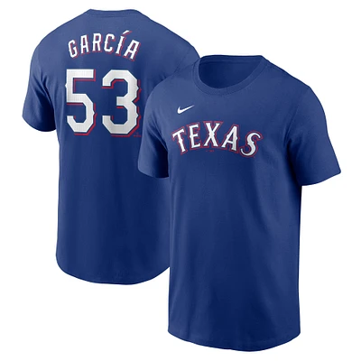 Men's Nike Adolis García Royal Texas Rangers Fuse Name & Number T-Shirt