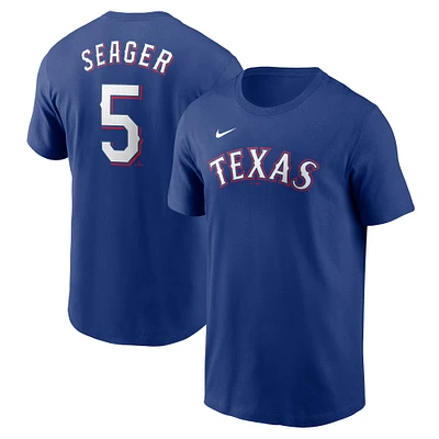 Men's Nike Corey Seager Royal Texas Rangers Fuse Name & Number T-Shirt
