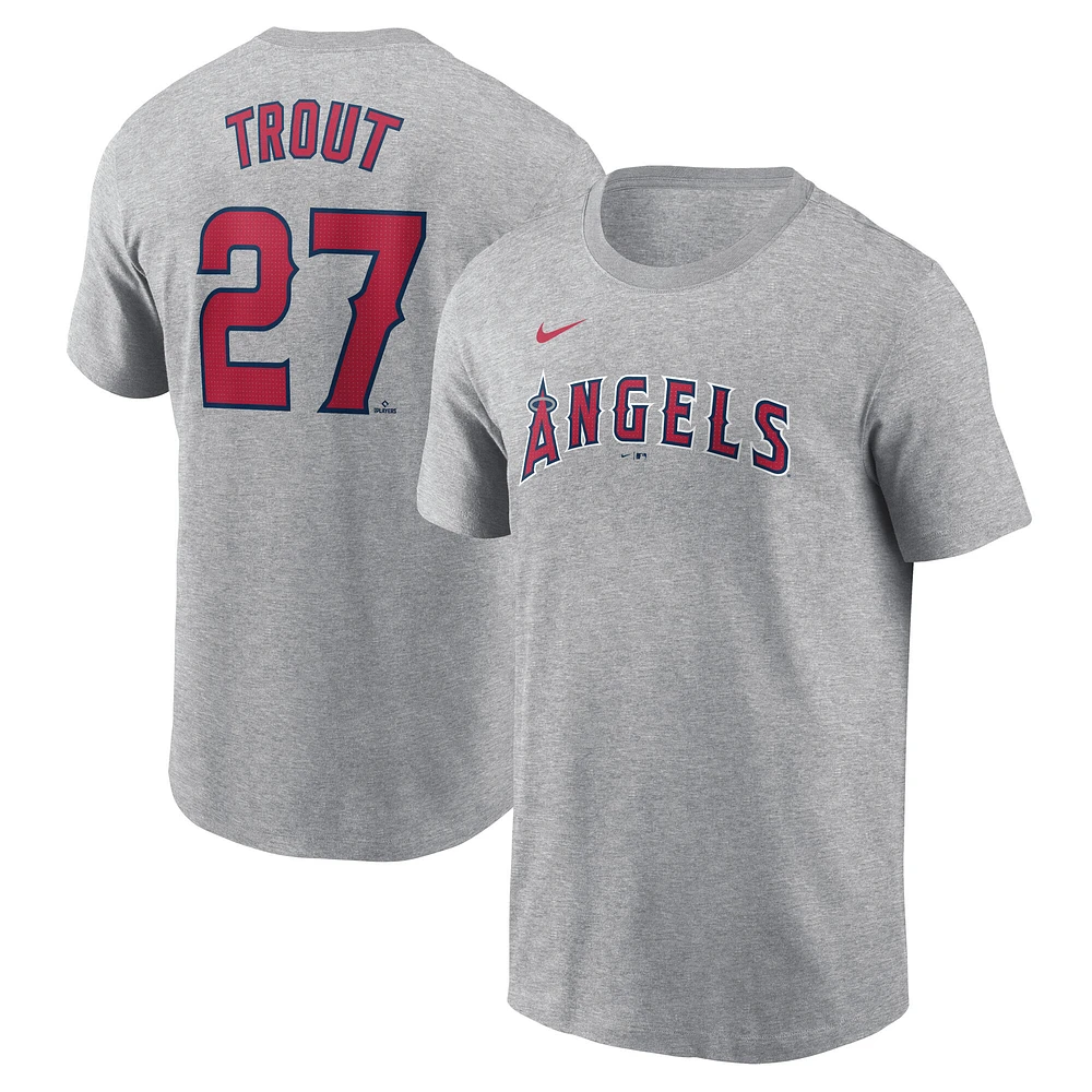 Men's Nike Mike Trout Los Angeles Angels Fuse Name & Number T-Shirt