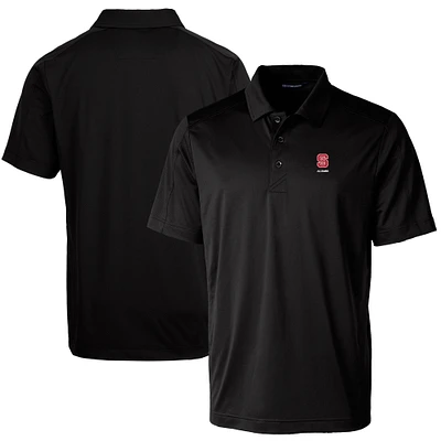 Men's Cutter & Buck Black NC State Wolfpack Alumni Logo Prospect Textured Stretch Polo
