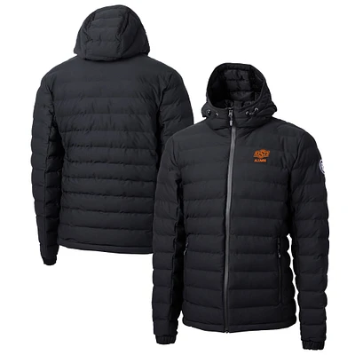Men's Cutter & Buck Black Oklahoma State Cowboys Alumni Logo Mission Ridge Repreve Eco Insulated Puffer Full-Zip Jacket
