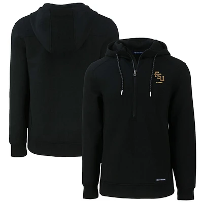 Men's Cutter & Buck Florida State Seminoles Alumni Logo Roam Eco Recycled Half-Zip Pullover Hoodie