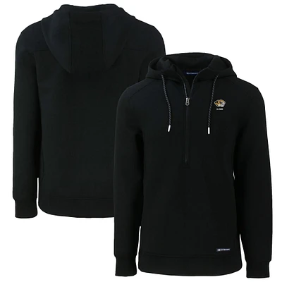 Men's Cutter & Buck Missouri Tigers Roam Eco Recycled Half-Zip Pullover Hoodie
