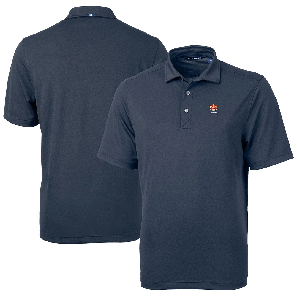 Men's Cutter & Buck Navy Auburn Tigers Alumni Logo Virtue Eco Pique Recycled Polo