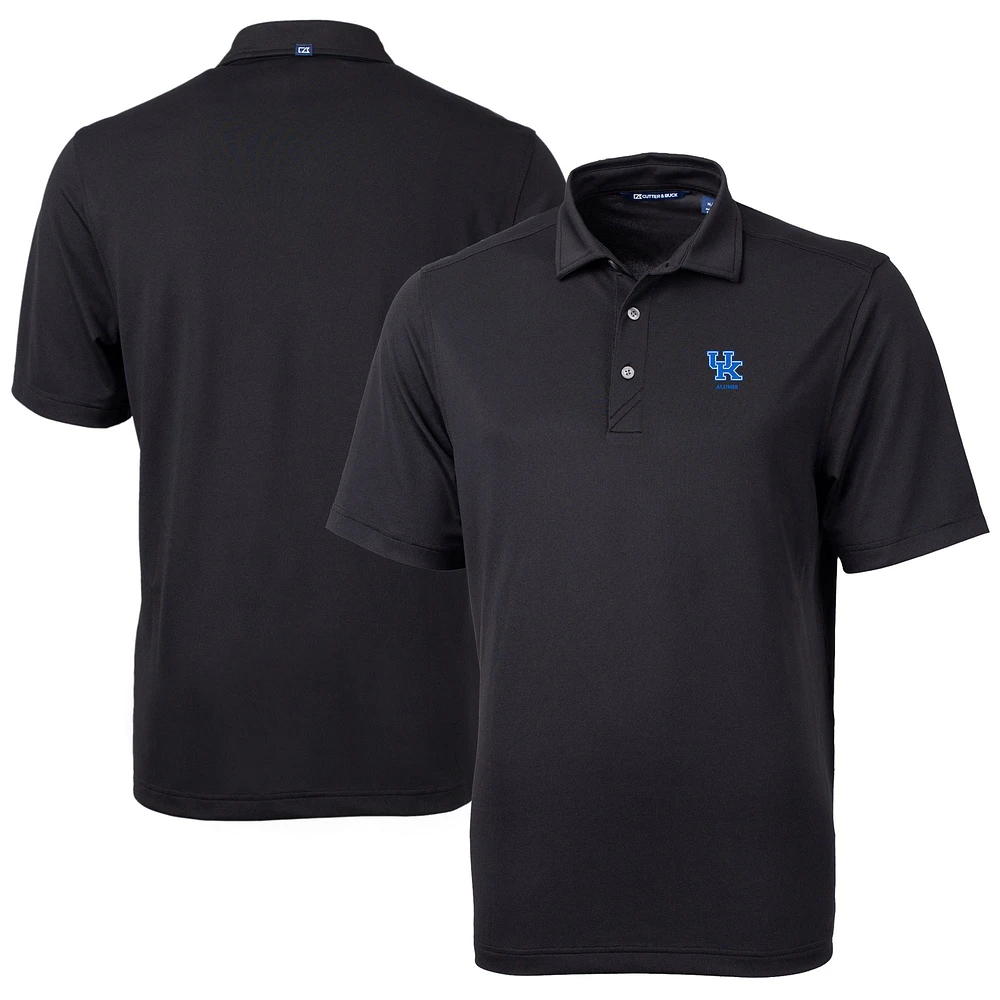 Men's Cutter & Buck Black Kentucky Wildcats Alumni Logo Virtue Eco Pique Recycled Polo