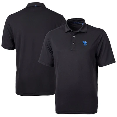Men's Cutter & Buck Black Kentucky Wildcats Alumni Logo Virtue Eco Pique Recycled Polo