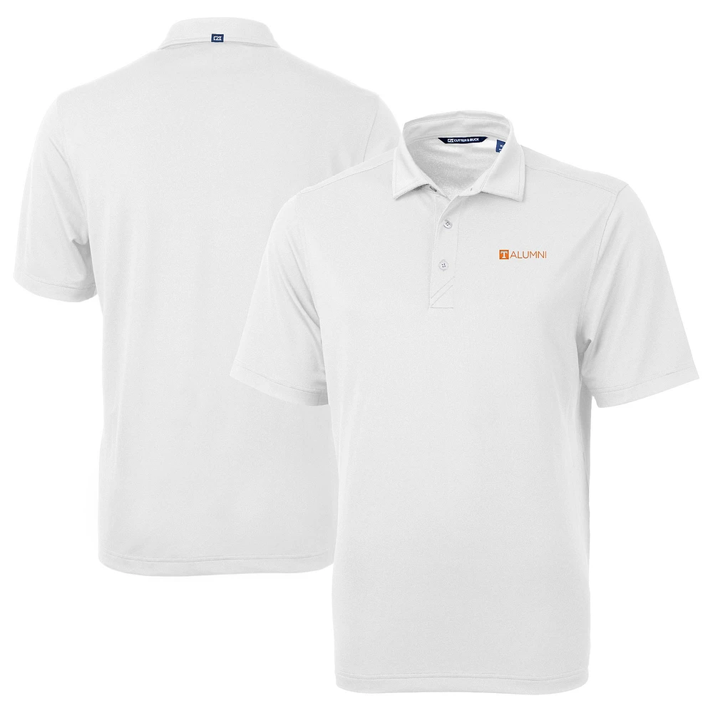 Men's Cutter & Buck White Tennessee Volunteers Alumni Logo Virtue Eco Pique Recycled Polo