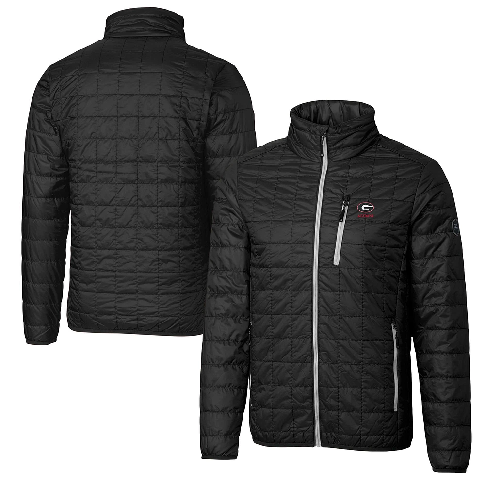 Men's Cutter & Buck Georgia Bulldogs Alumni Logo Rainier PrimaLoft Eco Insulated Full-Zip Puffer Vest