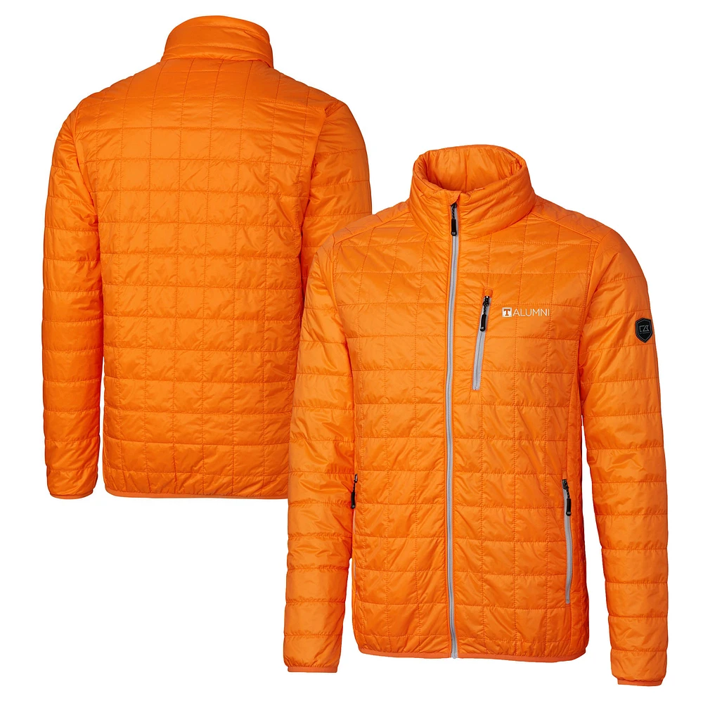 Men's Cutter & Buck Tennessee Volunteers Alumni Logo Rainier PrimaLoft Eco Insulated Full-Zip Puffer Vest
