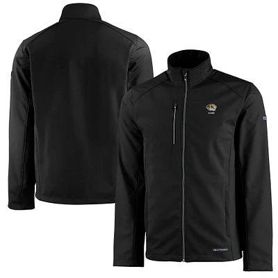 Men's Cutter & Buck Missouri Tigers Alumni Logo Evoke Eco Softshell Recycled Full-Zip Jacket