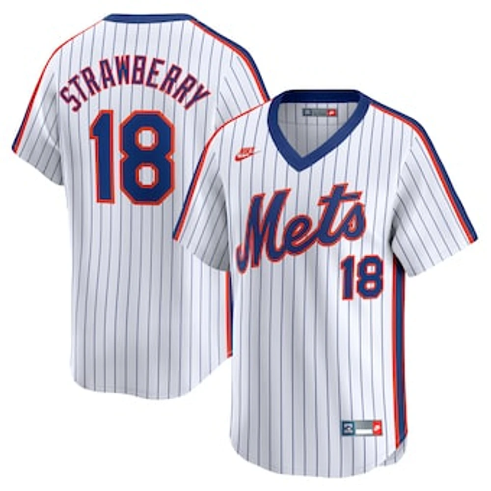 Men's Nike Darryl Strawberry Navy New York Mets Throwback Cooperstown Limited Jersey