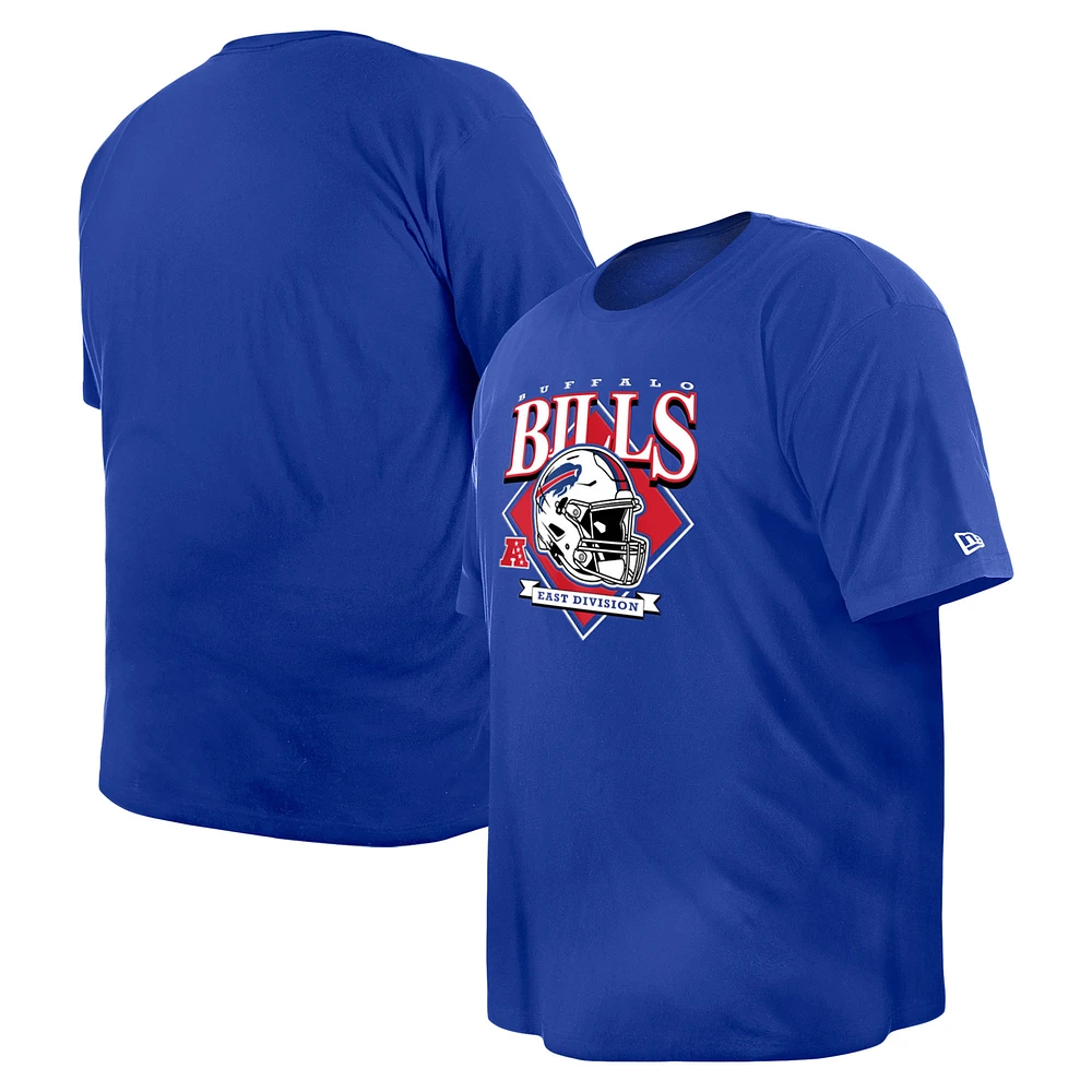 Men's New Era Royal Buffalo Bills Big & Tall Helmet T-Shirt