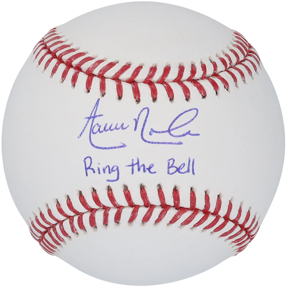 Aaron Nola Philadelphia Phillies Autographed Baseball with "Ring The Bell" Inscription