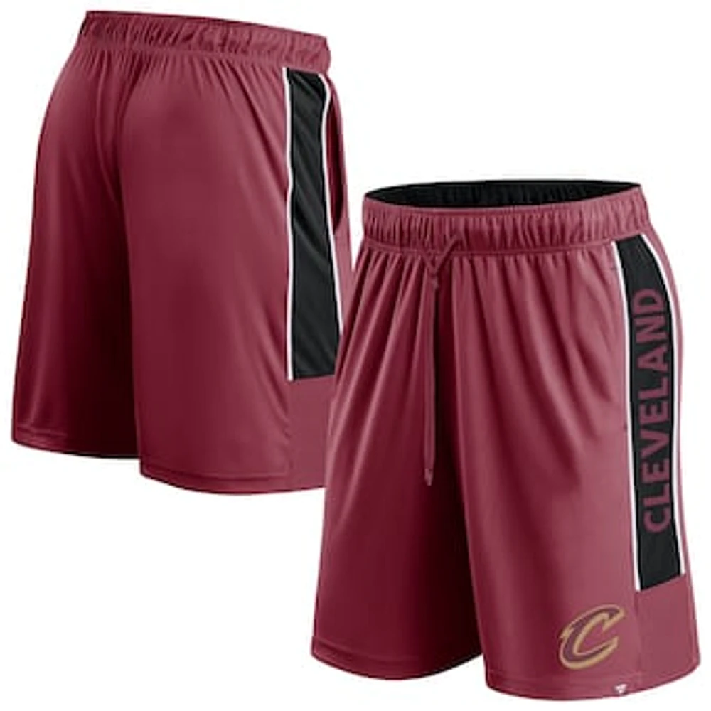 Men's Fanatics Wine Cleveland Cavaliers Game Winner Defender Shorts