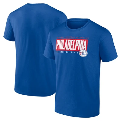 Men's Fanatics Royal Philadelphia 76ers Box Out T-Shirt