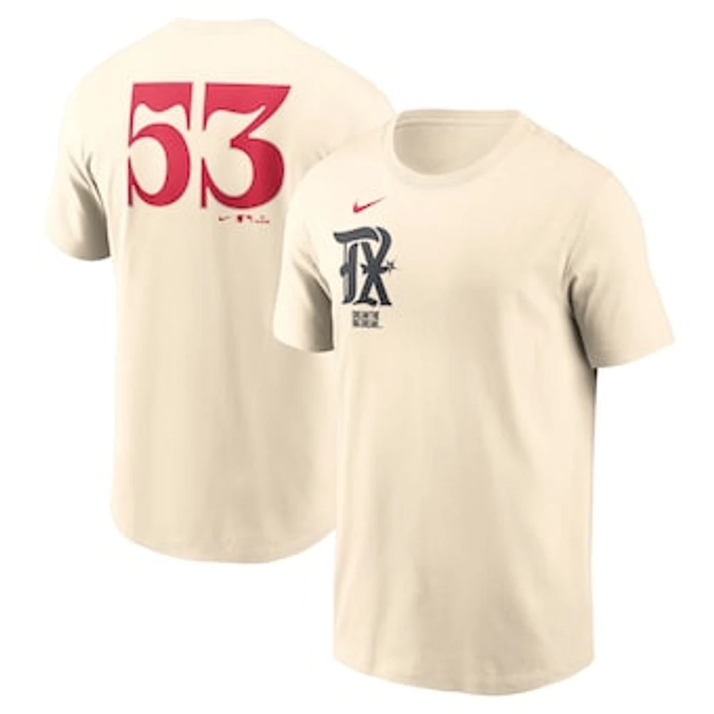 Men's Nike Adolis García Natural Texas Rangers City Connect Fuse Name & Number T-Shirt